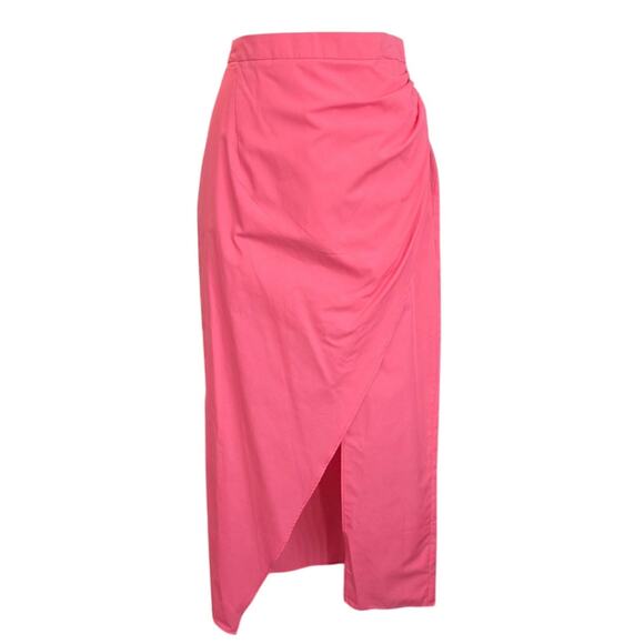 Women's Asos Pink Asymmetrical Slit Skirt Sz. US 8 - Picture 1 of 6